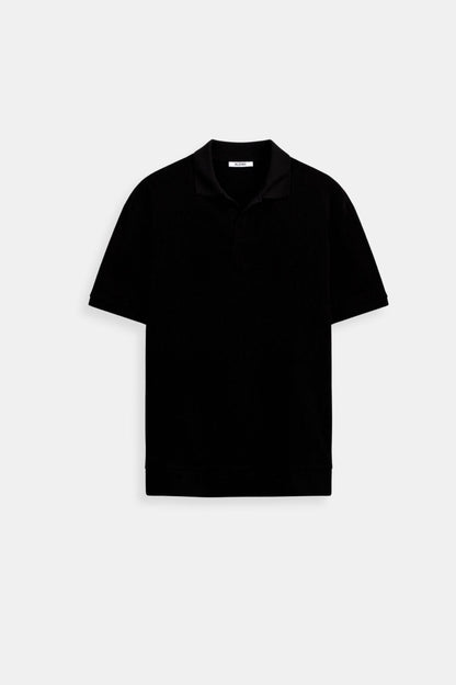 Polo en laine structurée
