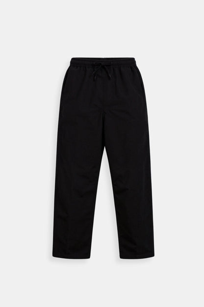 Pantalon à cordon de serrage en mélange de coton et de lin