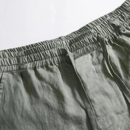 Fez - Pantalon en lin (coupe droite)