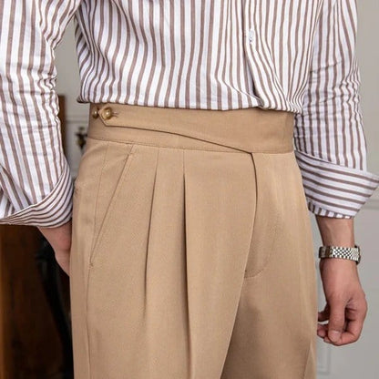 Couture - pantalon plissé avec double bouton