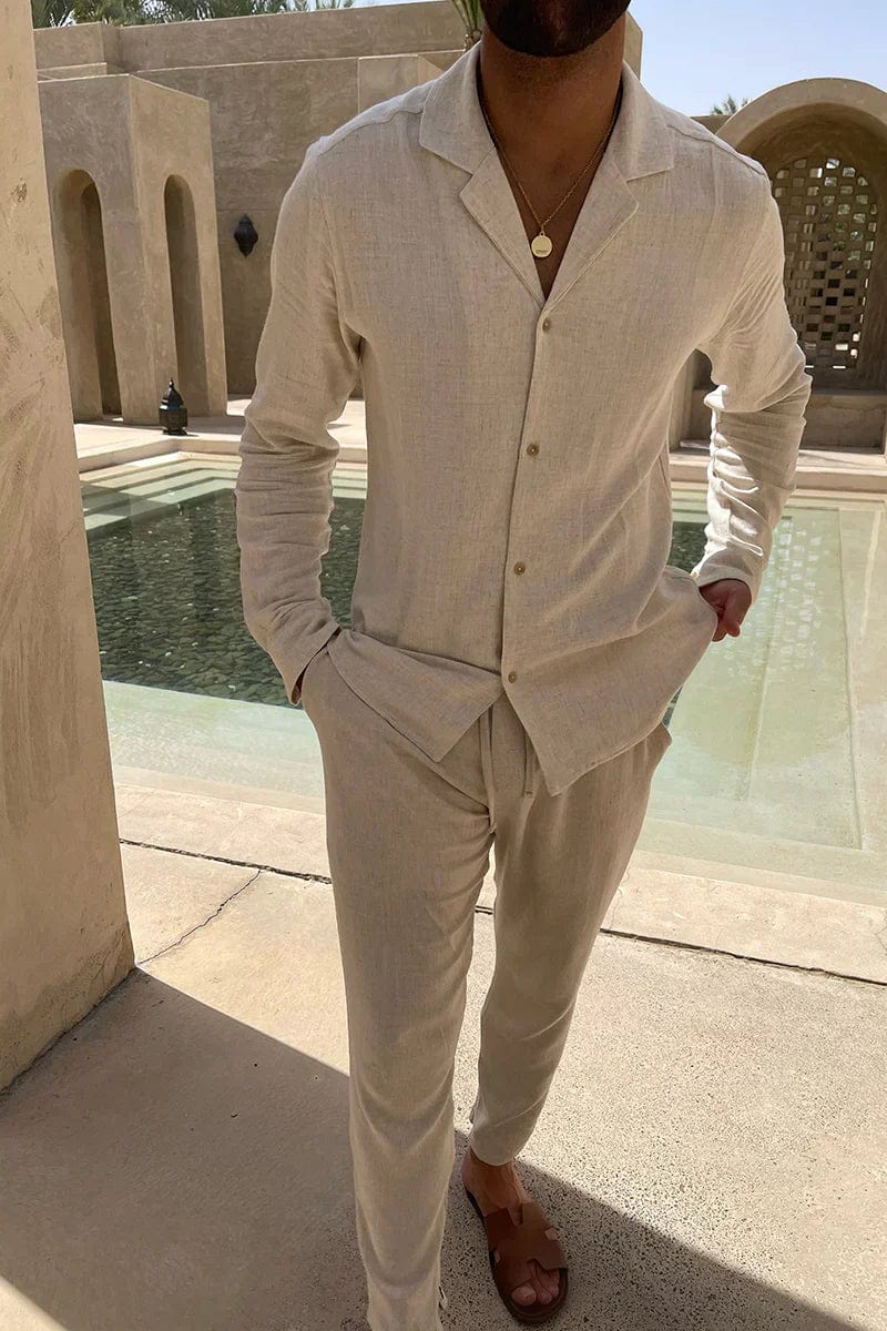 Lá Signature - Ensemble en lin (chemise + pantalon)