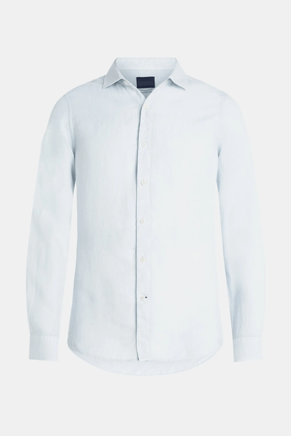 Paris- Chemise en lin bleu clair