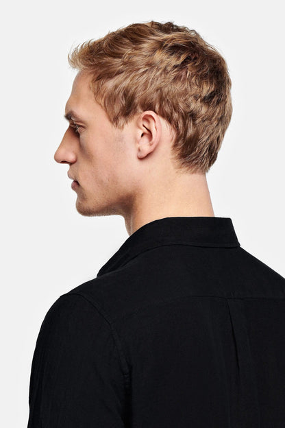 Paris- Chemise en lin noir