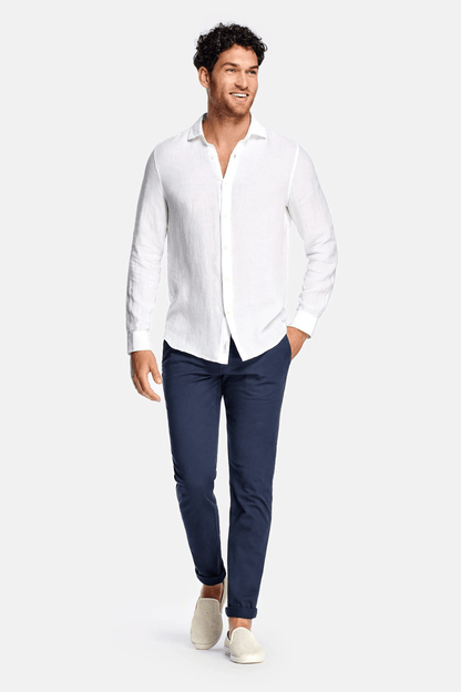 Paris- Chemise en lin blanc