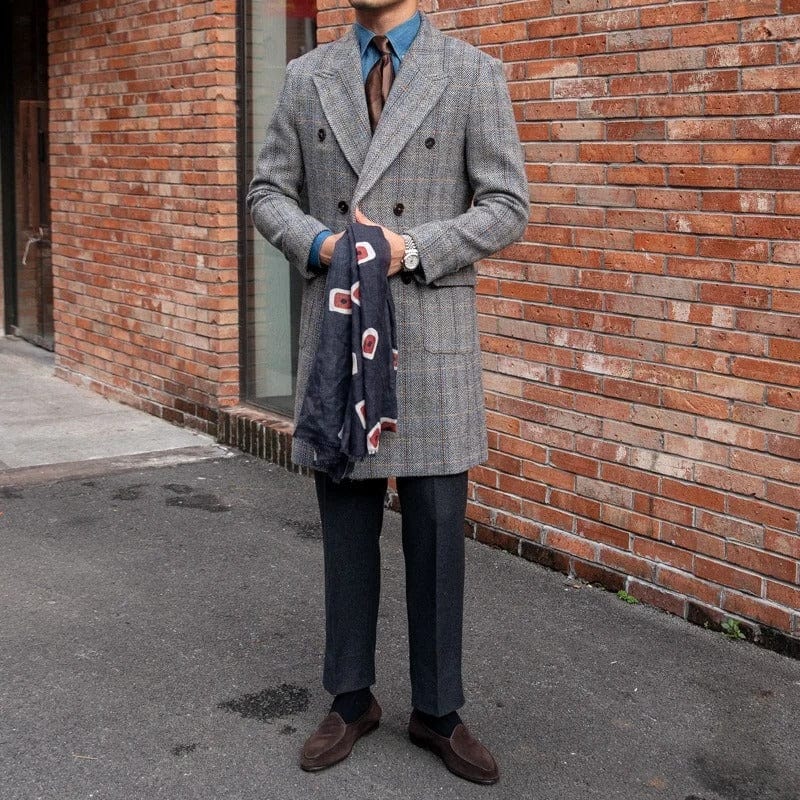 Mont Blanc - manteau à carreaux
