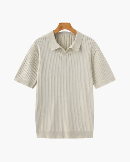 Polo côtelé haut de gamme