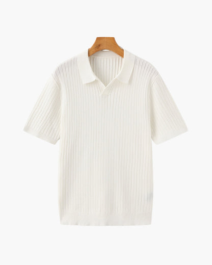 Polo côtelé haut de gamme