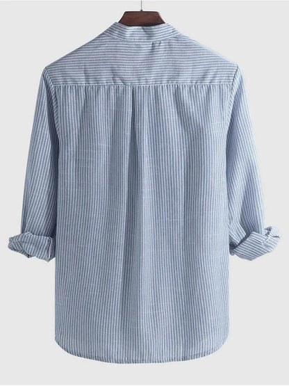 Chemise à manches longues rayée Havana