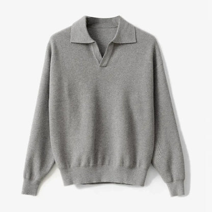 Pull polo col V