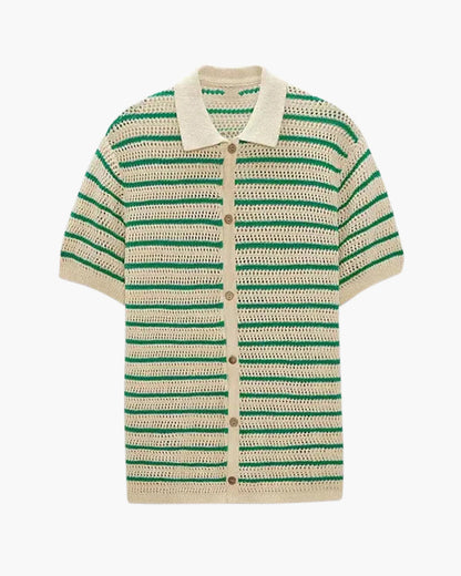 Marbella – Chemise boutonnée en tricot