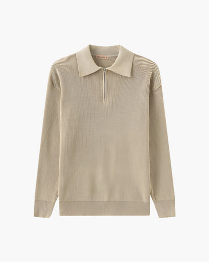 Pull en maille demi-zip Cesare