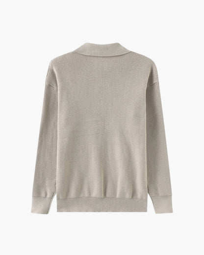 Pull en maille demi-zip Cesare