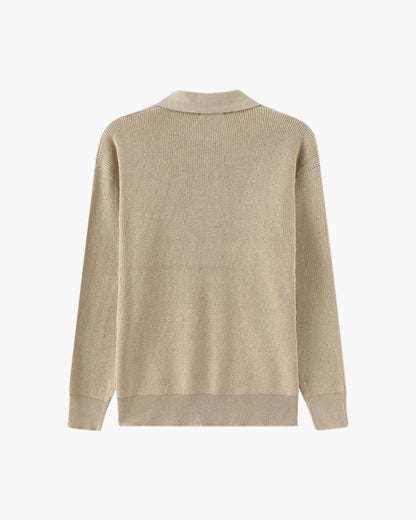 Pull en maille demi-zip Cesare