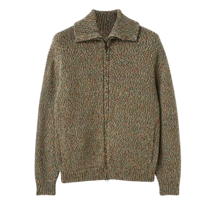 Bomber zippé en laine d'alpaga